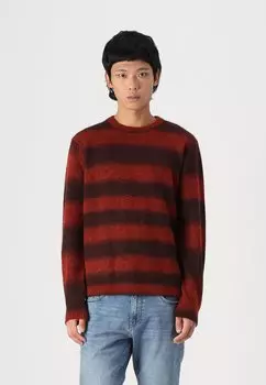 Джемпер SLHRAI OMBRE CREW NECK Selected Homme, темно-красный