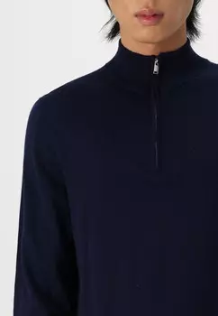 Джемпер SLHTRAY HALF ZIP Selected Homme, темно-синий