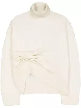 Джемпер со сборками Laneus, белый