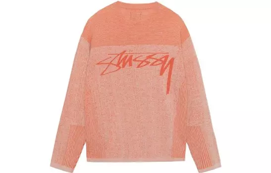 Джемпер со вставками Stssy Engineered Stussy, оранжевый
