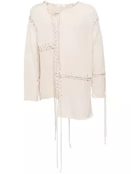 Джемпер со вставками Y's, бежевый