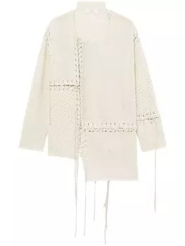 Джемпер со вставками Y's, бежевый