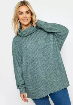 Джемпер SOFT TOUCH TURTLE NECK Yours Clothing, синий