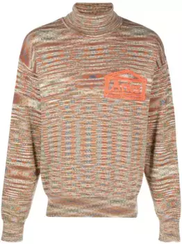 Джемпер Space Dye с высоким воротником Aries, нейтральный