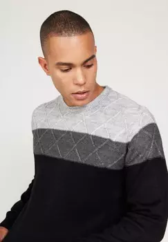 Джемпер STANDARD FIT O COLLAR AC&CO / ALTINYILDIZ CLASSICS, черный