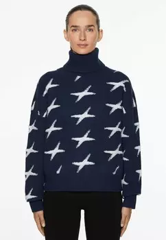 Джемпер STARS OYSHO, темно-синий