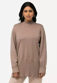 Джемпер STEHKRAGEN LANGARM Ulla Popken, песочный