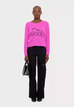 Джемпер STITCH SLOGAN KNITID, розовый