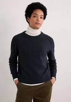 Джемпер STONE CHAT Seasalt Cornwall, темно-синий деним