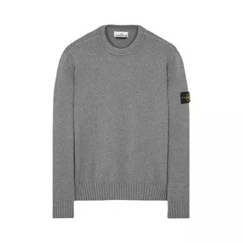 Джемпер Stone Island Logo Patch Crewneck Jumper, цвет Melange Grey