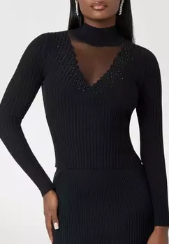 Джемпер STRASS Guess, черный