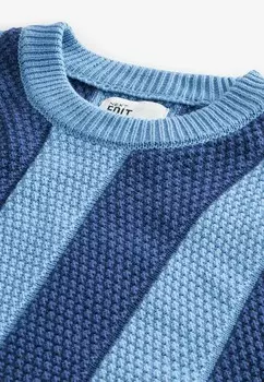Джемпер STRIPE CREW Next, синий