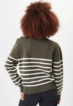 Джемпер STRIPE GINI LONDON, хаки