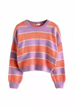 Джемпер STRIPE REGULAR FIT Next, фиолетовый