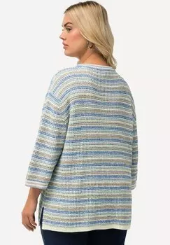 Джемпер STRIPED 3/4 SLEEVE Ulla Popken, светло-голубой