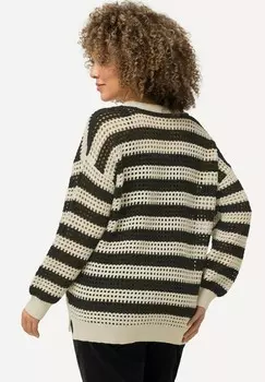 Джемпер STRIPED LONG SLEEVE Ulla Popken, кремовый