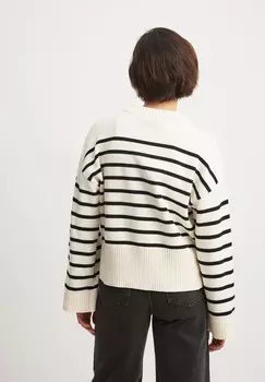 Джемпер STRIPED NA-KD, белый