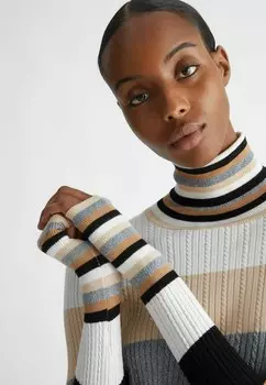 Джемпер STRIPED TURTLENECK LIU JO, белый