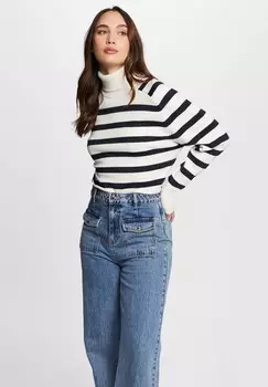 Джемпер STRIPPED TURTLENECK Morgan, цвет White Denim