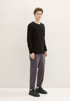 Джемпер STRUKTURIERTER TOM TAILOR DENIM, черный
