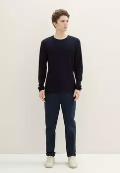 Джемпер STRUKTURIERTER TOM TAILOR DENIM, темно-синий