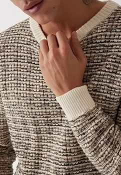 Джемпер STRUKTURIERTES STRICKMUSTER Guess, бежевый