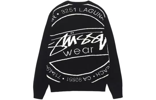 Джемпер Stssy Luguna Icon из хлопка Stussy, темно-зеленый