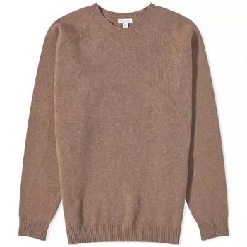 Джемпер Sunspel Lambswool, коричневый