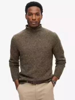 Джемпер Superdry 90s Roll Neck, цвет deep/khaki/marl