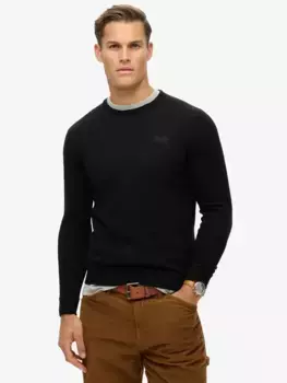 Джемпер Superdry Essential Slim Fit Crew, черный
