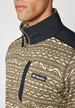 Джемпер SWEATER WEATHER™ PRINTED HALF ZIP Columbia, зеленый