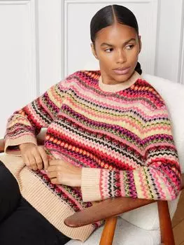 Джемпер свободного кроя Fairisle Albaray, крем/мульти