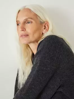 Джемпер свободного кроя Faris из смесовой шерсти HUSH, уголь мергель