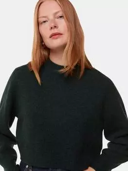 Джемпер свободного кроя из чистой шерсти Whistles, темно-зеленый