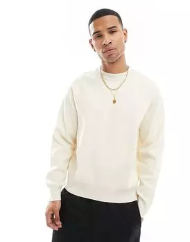 Джемпер свободного кроя кремового цвета Jack & Jones
