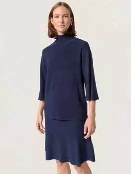 Джемпер свободного покроя indianna с высоким воротом Soaked In Luxury, цвет Night Sky