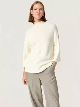 Джемпер свободного покроя indianna с высоким воротом Soaked In Luxury, цвет Whisper White