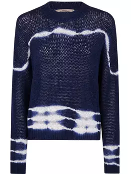 Джемпер, связанный интарсией Nuur, синий