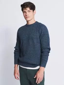 Джемпер Tay в рубчик из смесовой шерсти ягненка Aubin, индиго