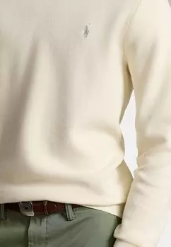 Джемпер TEXTURED COTTON CREWNECK JUMPER Polo Ralph Lauren, кремовый