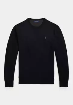 Джемпер TEXTURED COTTON CREWNECK JUMPER Ralph Lauren, черный