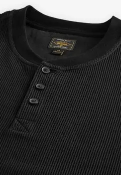 Джемпер TEXTURED LONG SLEEVE GRANDAD Next, черный