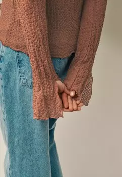 Джемпер TEXTURED RUFFLE FRONT REGULAR FIT Next, розовый