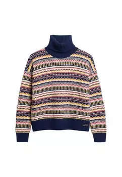 Джемпер TEXTURED STRIPE PATTERN Superdry, синий