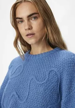 Джемпер TEXTURIERTER Object, синий