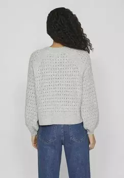 Джемпер TEXTURIERTER VILA, серый