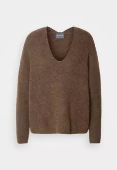 Джемпер THORA V-NECK Mos Mosh, светло-коричневый