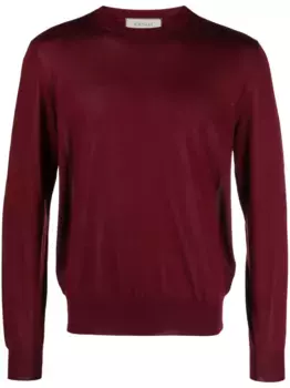 Джемпер тонкой вязки Canali, красный