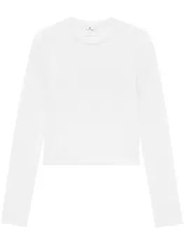 Джемпер тонкой вязки Courrges, белый