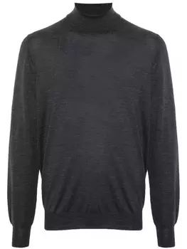 Джемпер тонкой вязки из натуральной шерсти Lardini, серый